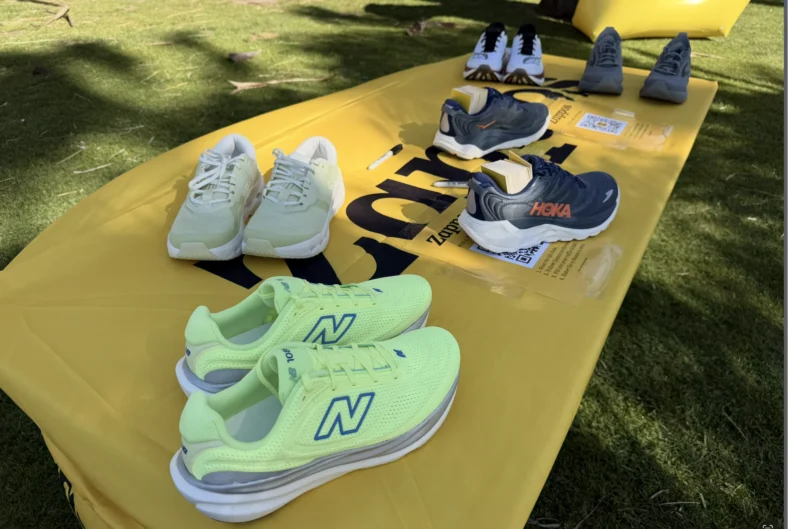 running shoes at a Zappos event