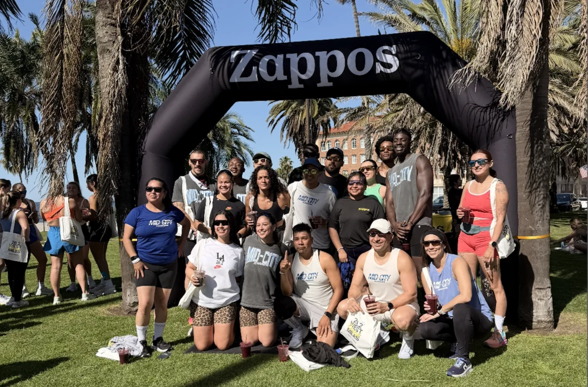 Zappos shakeout run at the LA Marathon