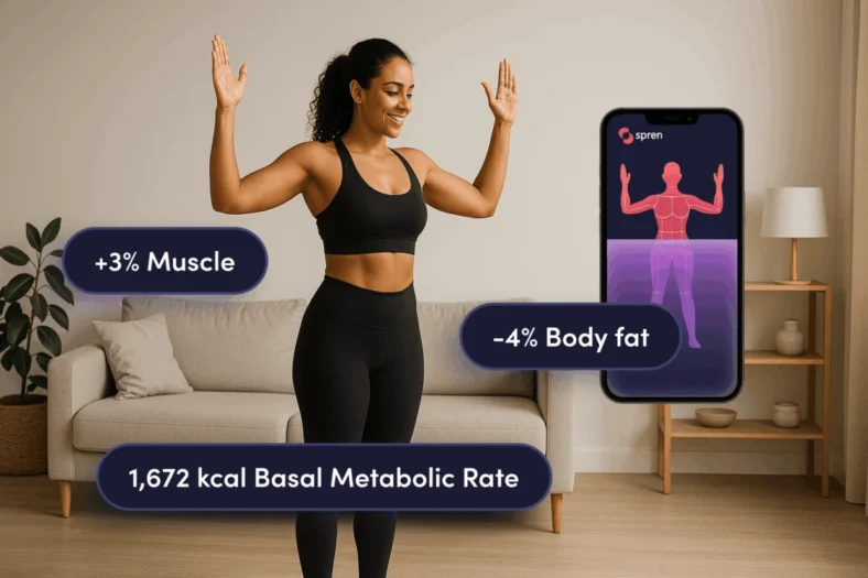 women uses the Spren platform 