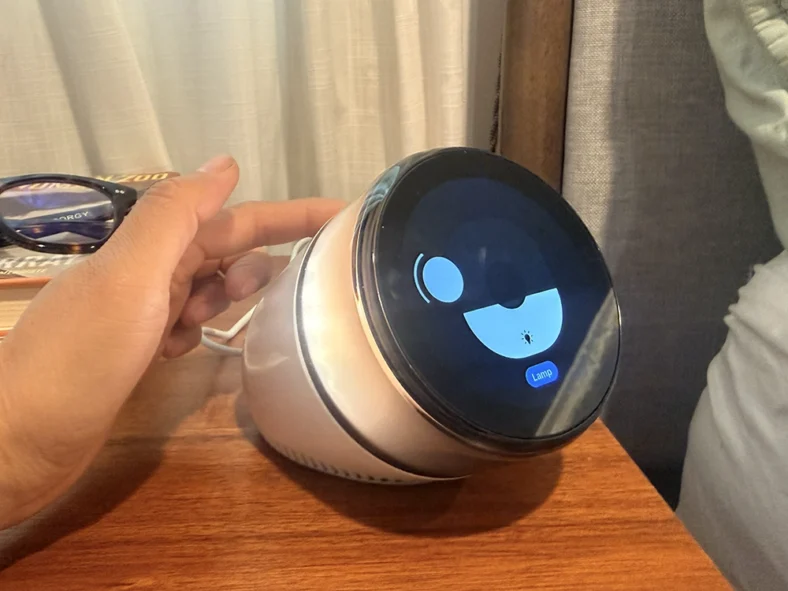 Dreamie Alarm Clock in Lamp adjustment mode