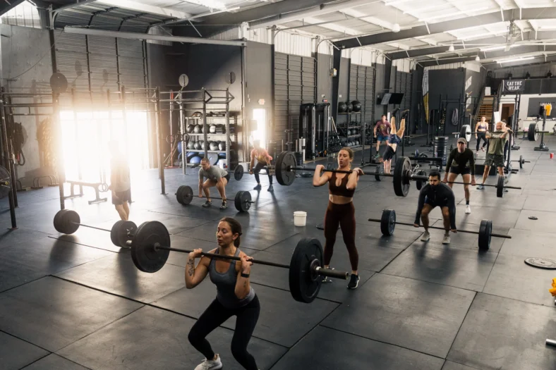 people work out inside East Austin Athletic Club
