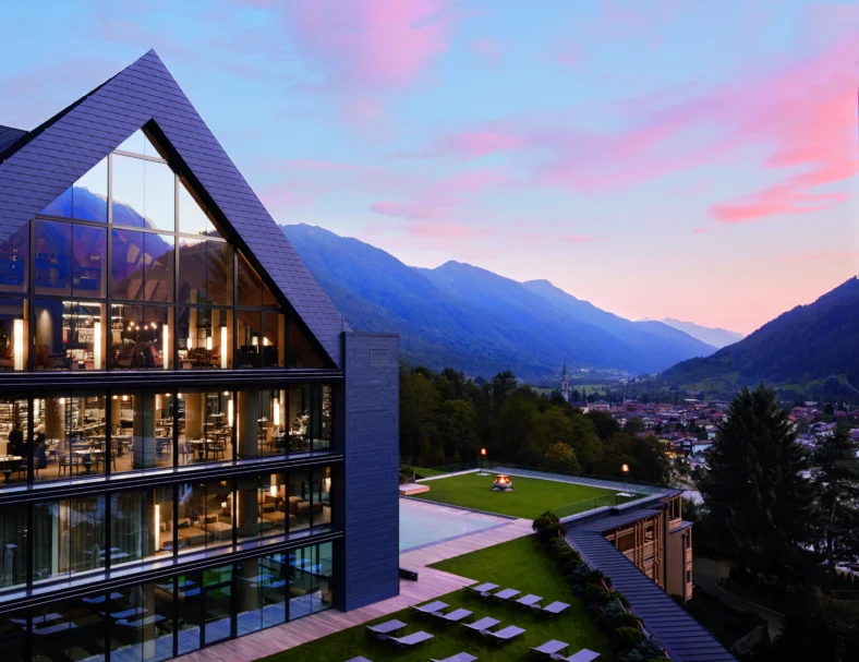 Lefay property overlooks the mountains