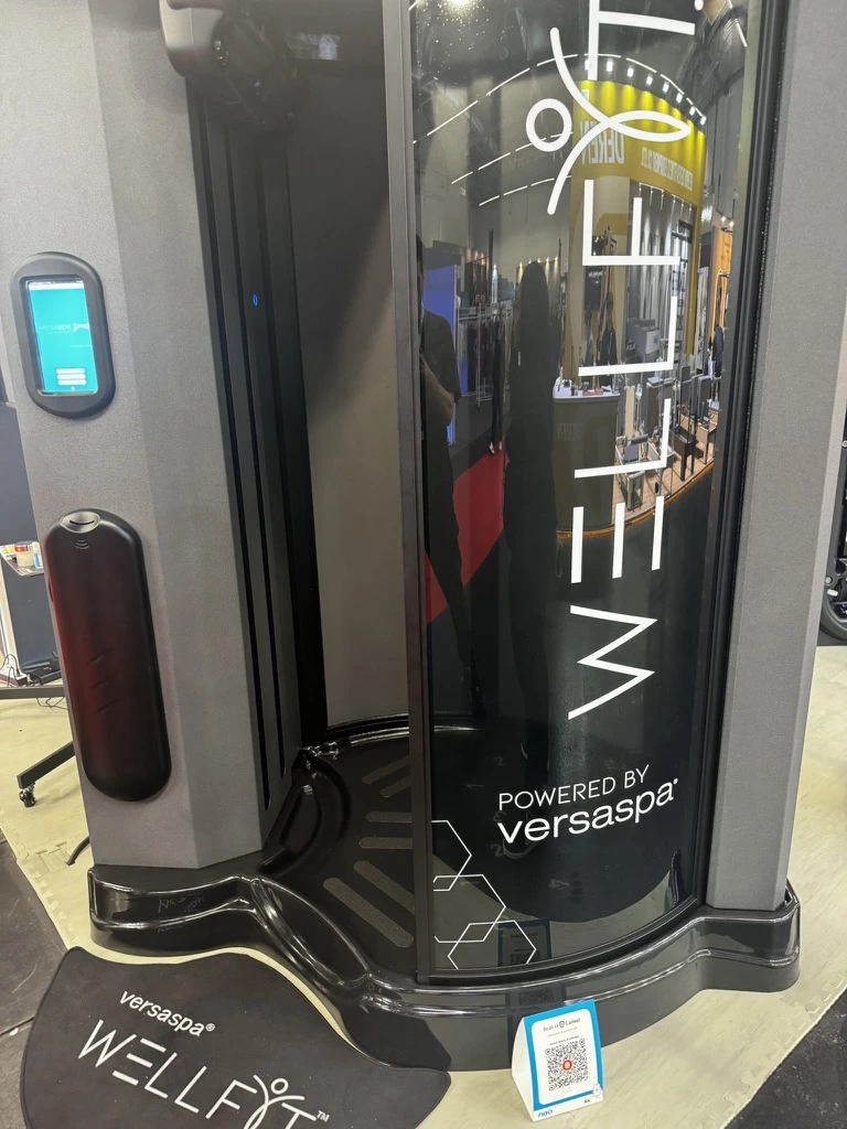 WellFit skincare booth at FIBO 2026