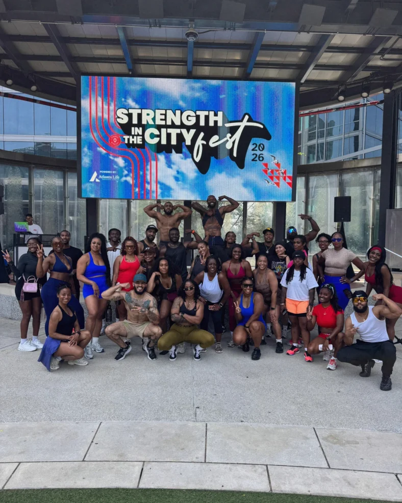 people at a Strength in the City festival