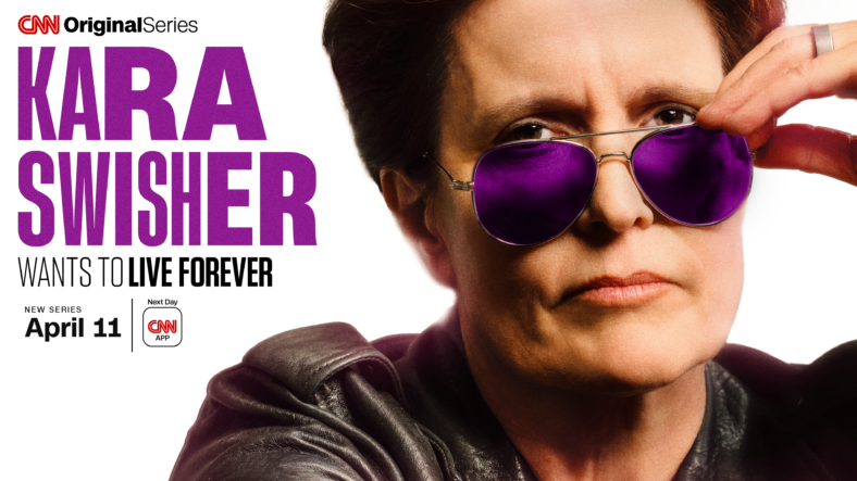 Ad for Kara Swisher's new longevity series on CNN