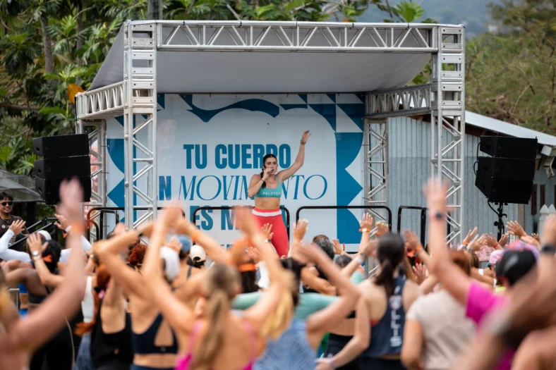 Camila Ramon at a Peloton event