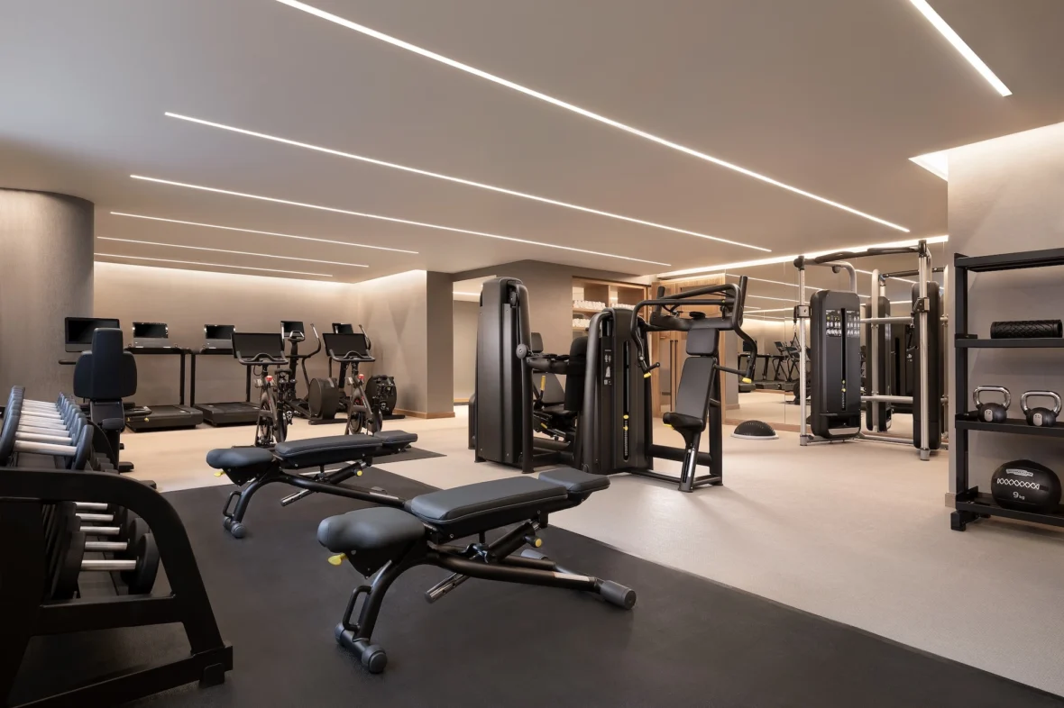 fitness center in a Westin hotel