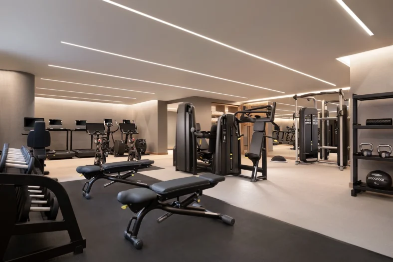 fitness center in a Westin hotel