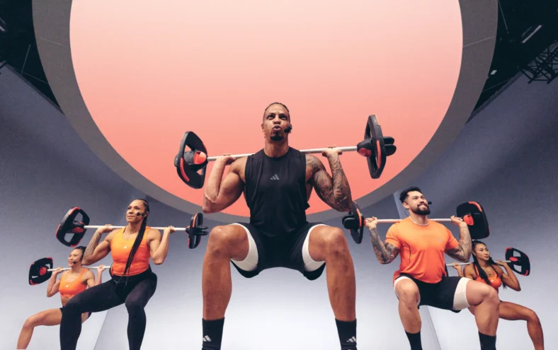 Les Mills instructors work out