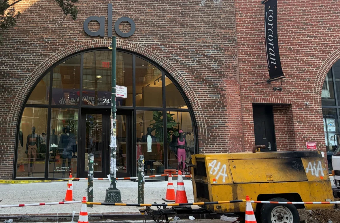 An Alo Yoga storefront in Brooklyn, New York