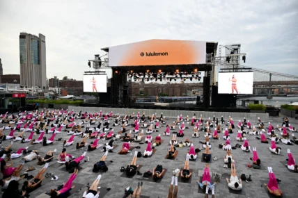 Lululemon's Summer Series class in New York City