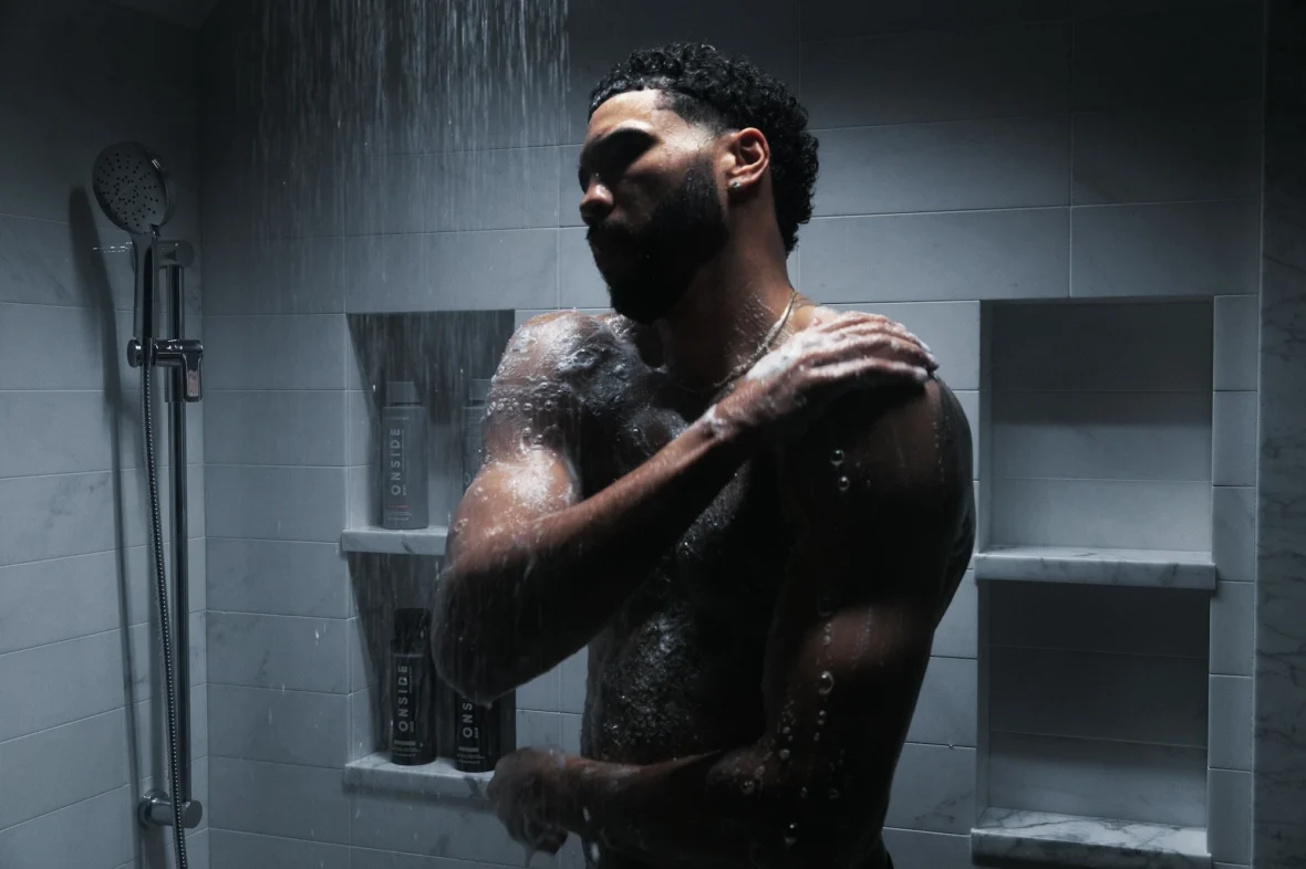 Jayson Tatum uses Onside body wash