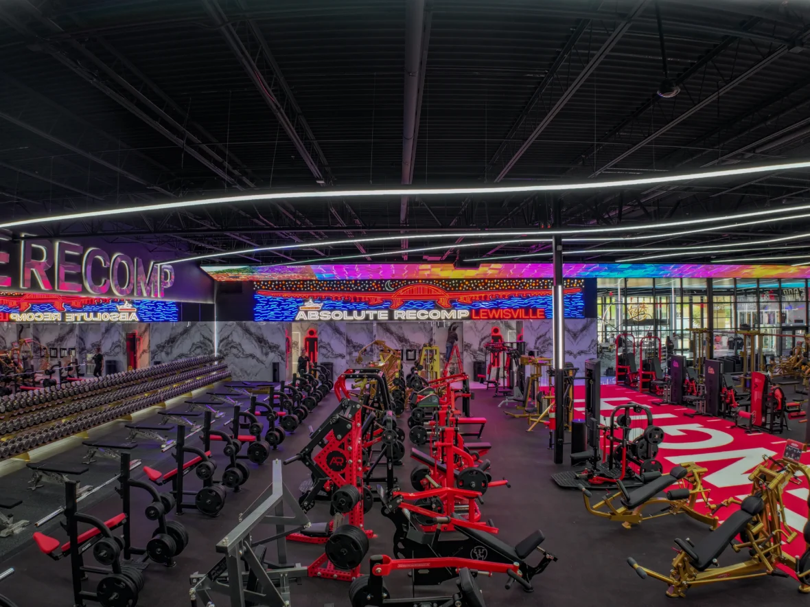 equipment inside an Absolute Recomp gym