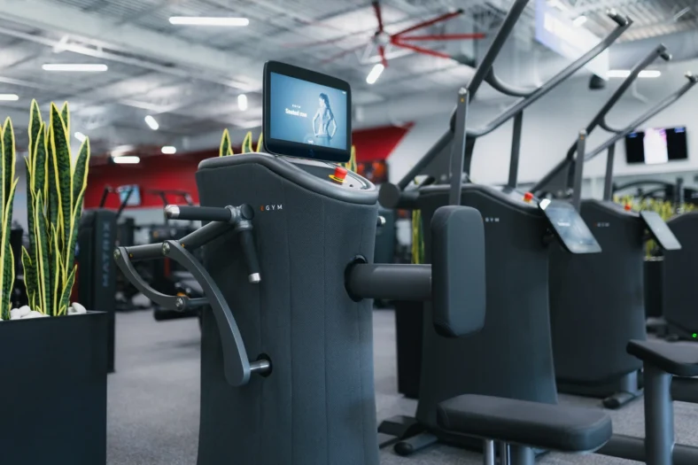 EGYM equipment inside a Workout Anytime location