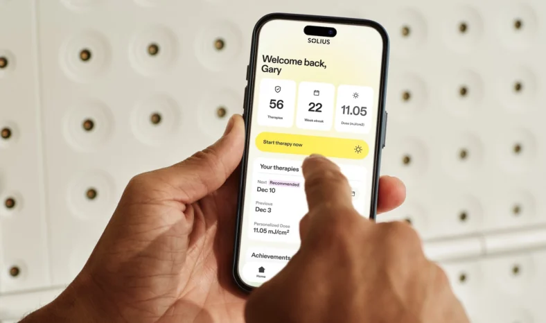 Solius app on a phone