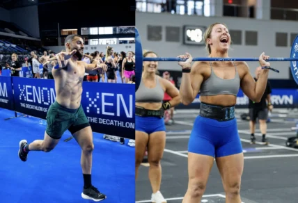 people compete at the Xenom event