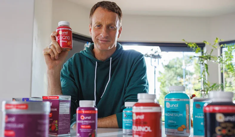 Tony Hawk with Qunol supplements