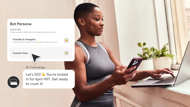 woman uses Playlist's new AI concierge