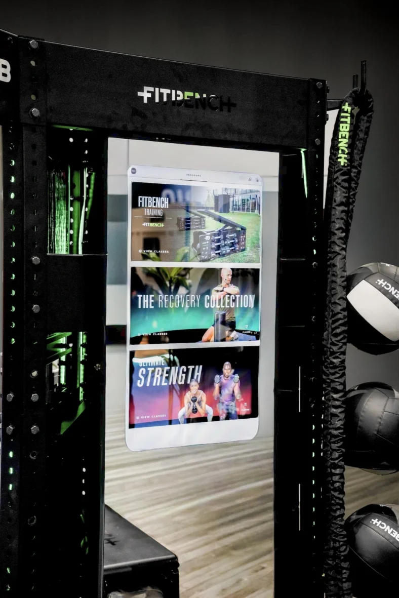 FitRack with Forme fitness mirror attached