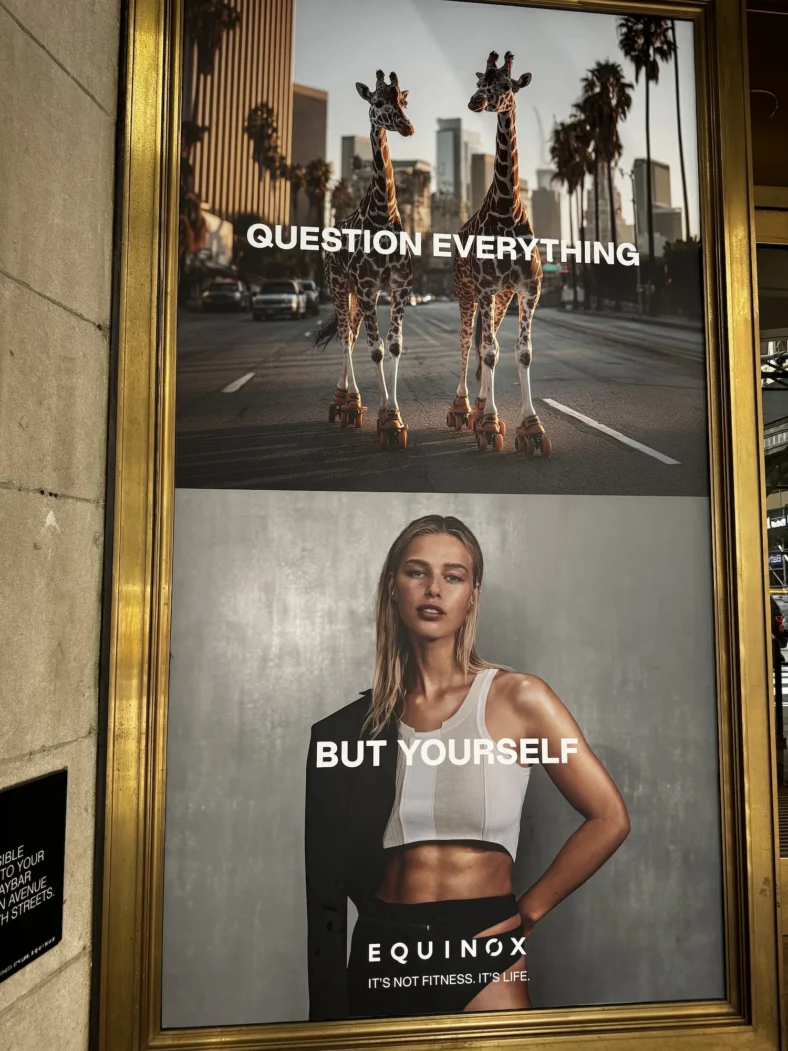 Equinox ad in NYC