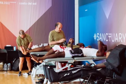 NBA players at The Sanctuary