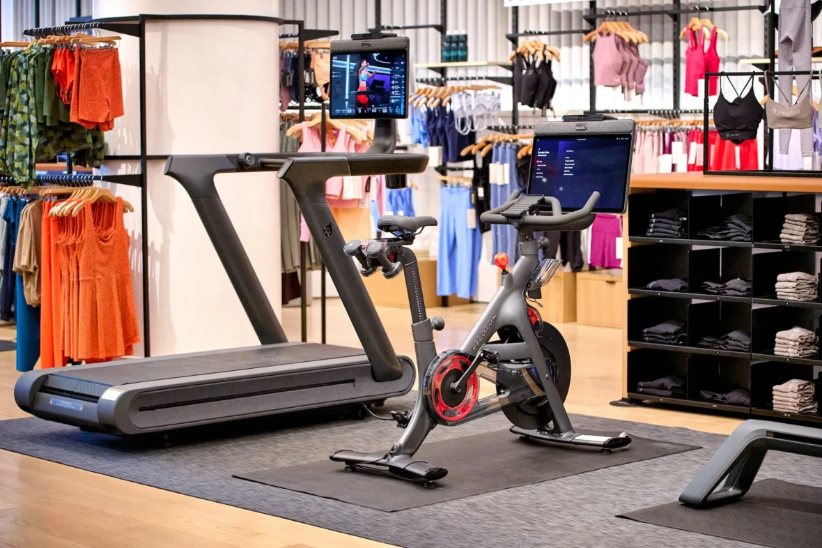 Peloton bike and treadmill