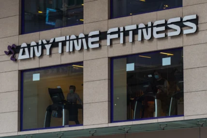 An Anytime Fitness gym in Hong Kong