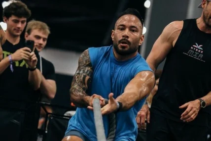 man in a fitness competition