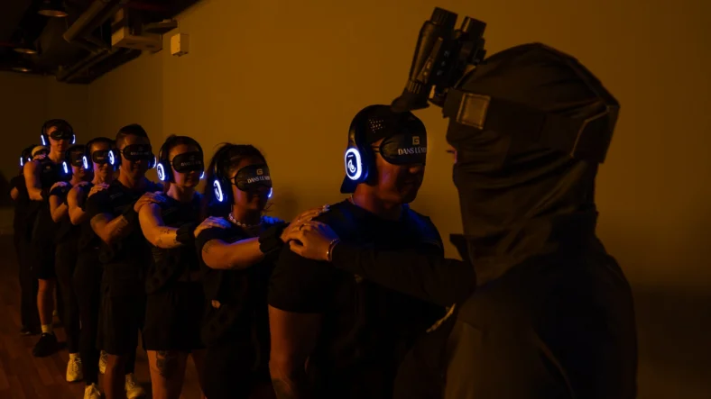 GymNation class in the dark