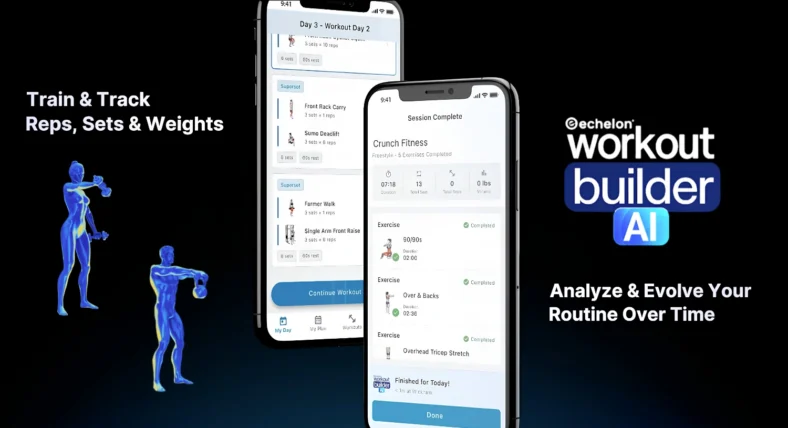 ad for Echelon AI Workout Builder