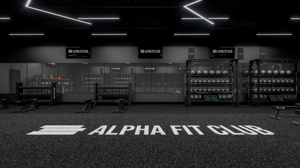 rendering of an Alpha Fit Club location