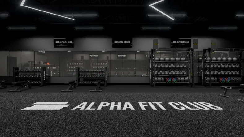 rendering of an Alpha Fit Club location