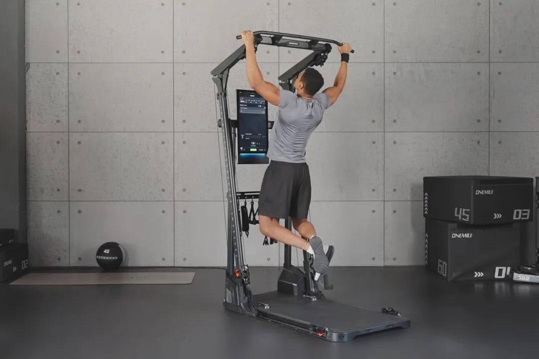 man on a Speediance machine