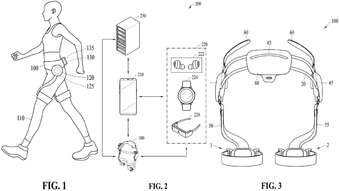 Samsung AI exoskeloton patent