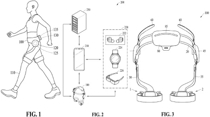 Samsung AI exoskeloton patent