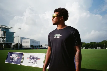 Darian Mensah in an F45 ad