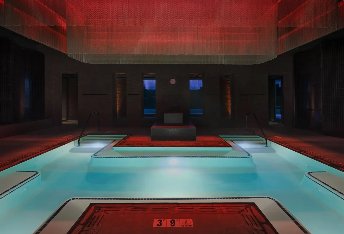 Bathhouse interior