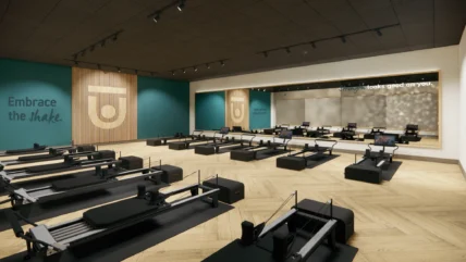 Rendering of Chuze's new reformer Pilates concept