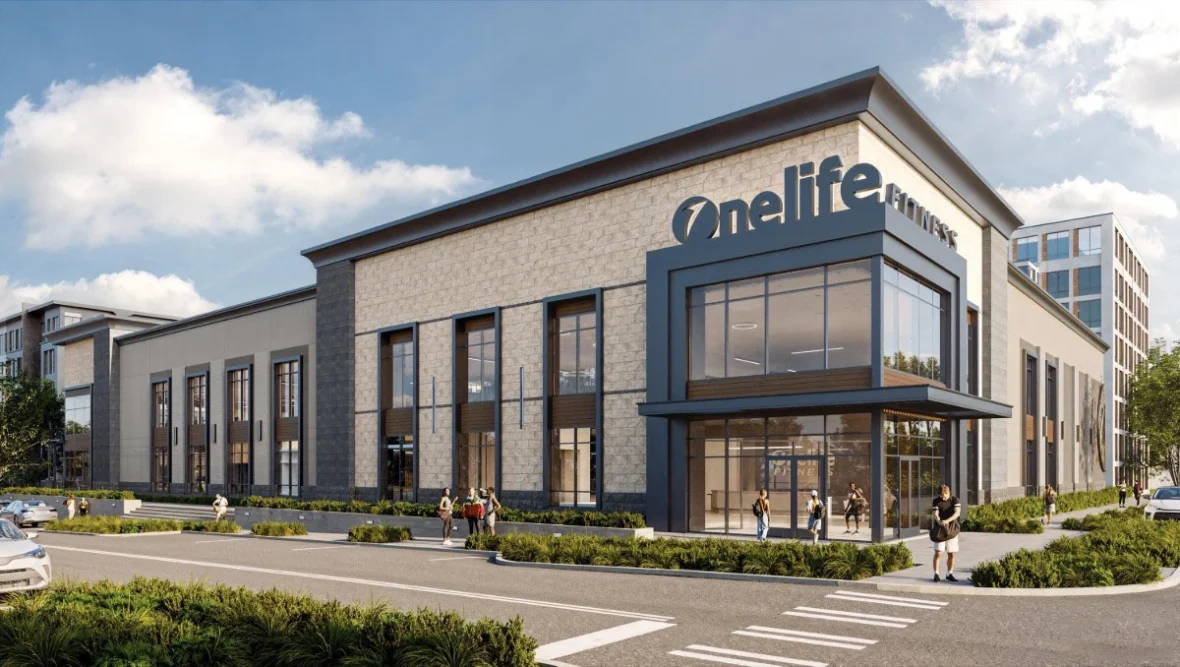 Rendering of Onelife Fitness gym