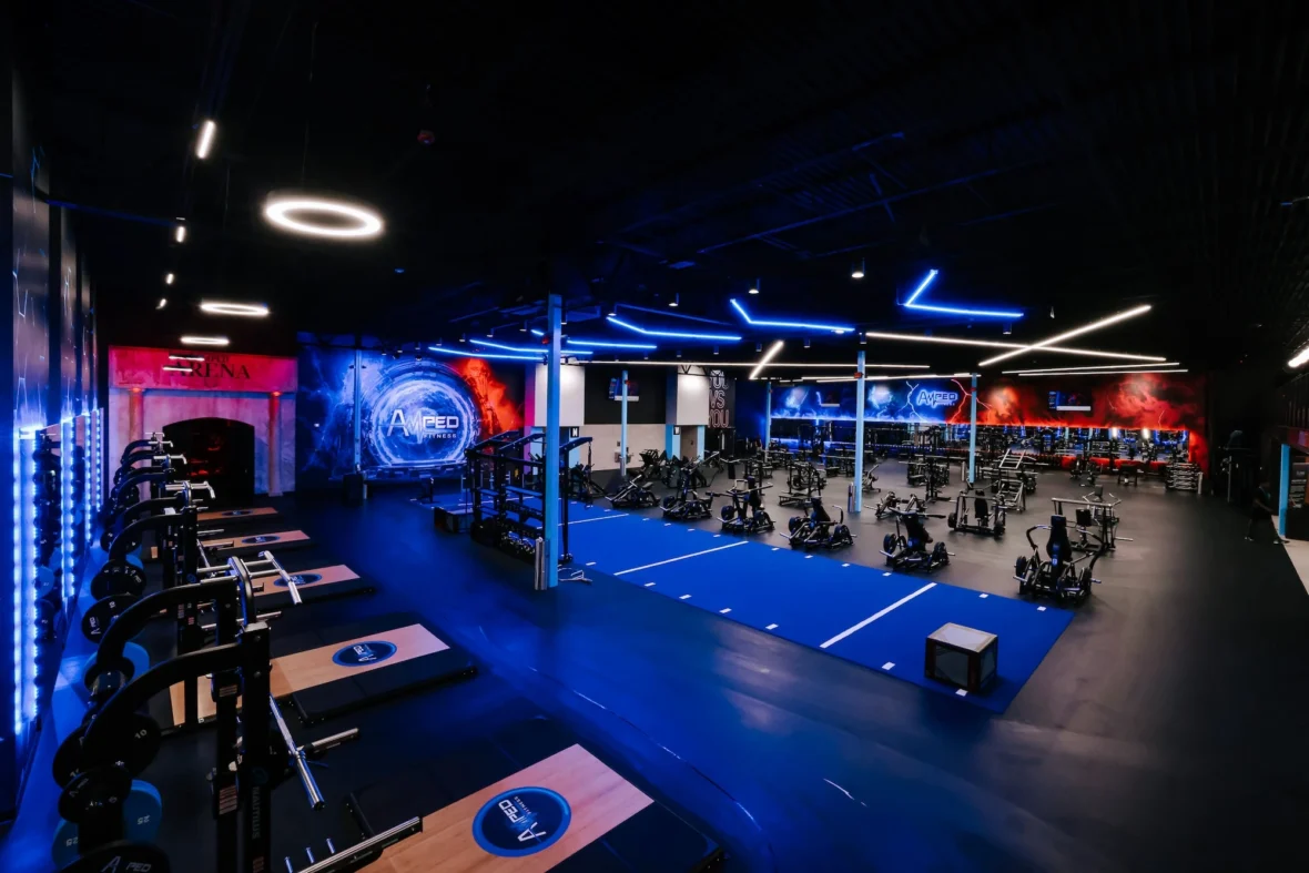 Amped Fitness gym floor