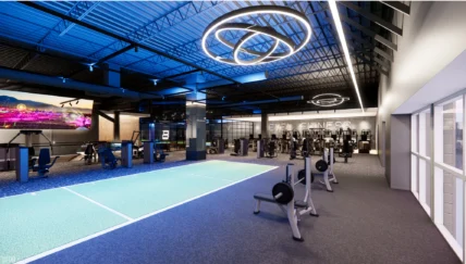Rendering of Level Fitness' new location